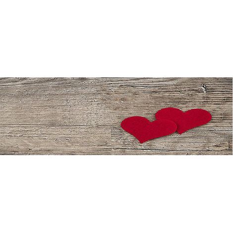 un Tapis D'amour En Bois, 40 60 Cm Pige Salet Paillasson Intrieur Et Extrieur Avec Tampon De Nettoyage Paillasson Antidrapant Pour Porte D'entre (1/5)