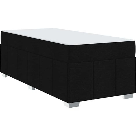 Estructura de cama con colchón Negro 120 x 190 cm tela vidaXL (1/5)
