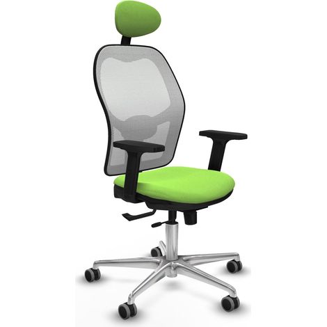 Sedia da ufficio piqueras y crespo Jorquera bianco alluminio 65 mm (1/2)
