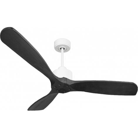 Modulo Slim de Klassfan - Ventilateur de plafond et destratificateur moteur DC blanc et pales bois noir 30 à 60 m² (1/5)
