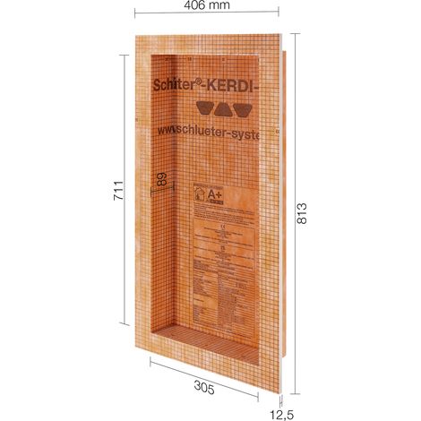 Schlüter® KERDI BOARD N Wandnische 305 x 711 x 89 (KB12N305711A1)