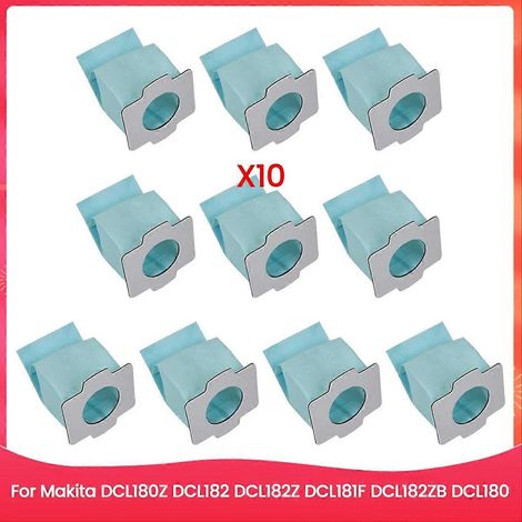 Ensemble de 10 sacs à poussière pour Makita DCL180Z, DCL182 et DCL182Z (1/5)