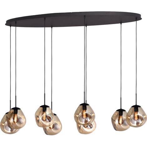 Lampe suspendue Lava Oval 8x verre doré Ø 24cm - 2764-05-160-60-80261 (1/3)