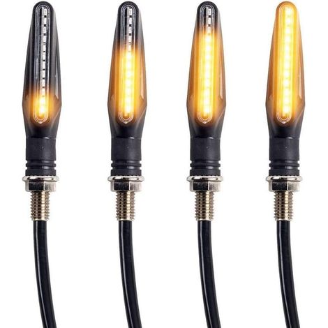 4 Stück Motorradblinker, 12 LED-Blinker, 12 V, wasserdicht