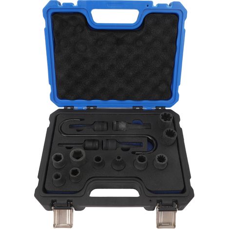 Ortviai Jeu de 15 douilles à chocs pour étriers de frein – Compatible véhicules allemands (Mercedes), acier chrome-molybdène, boîtier portable (1/5)