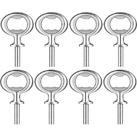 8 Flaschenöffner aus Metall zum Drechseln, dank Verzinkung besonders langlebig. DIY Flaschenöffner für Craft Bier. (1/4)