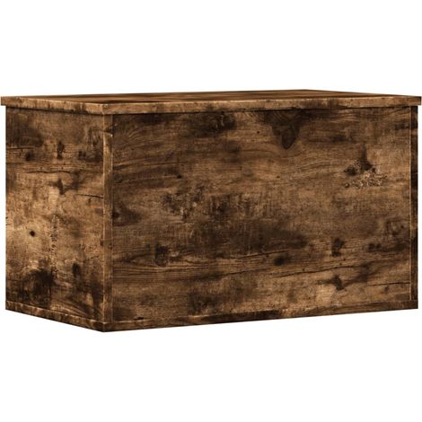 Maison Exclusive - Caja de almacenaje madera ingeniería roble ahu