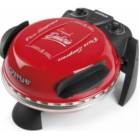 Forno Elettrico per Pizza Delizia EVO G3 Ferrari G10006 Rosso con Pietra Refrattaria, 1200W (1/4)