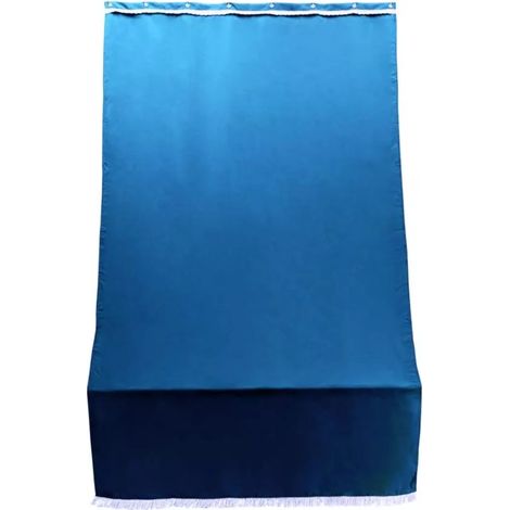tenda da sole con anelli per porta essenza blu h 250x140 cm
