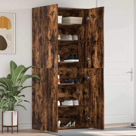 Schuhschrank Mehrfarbig 80 x 35,5 x 180 cm Holzwerkstoff