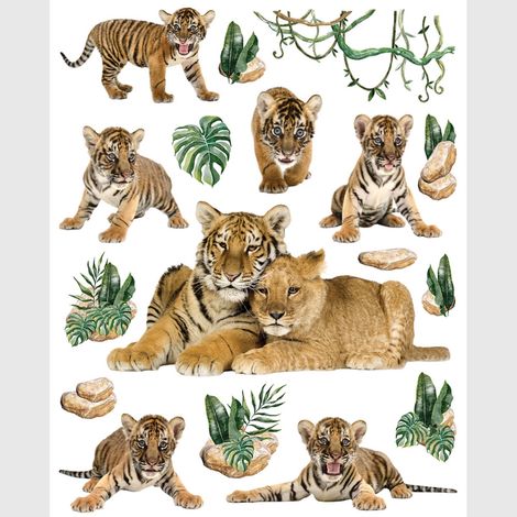 Sticker - Tigres - 14x20 cm