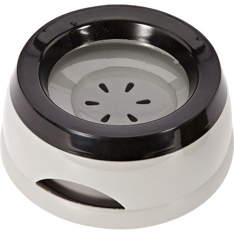 Bol Voiture pour Animaux Compagnie,Bol d'eau Portable Amovible Plastique,Bol Flottant,pour Voiture,gris (1/5)