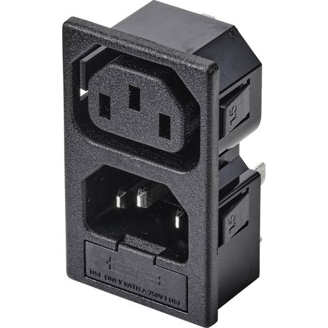 TRU COMPONENTS TC-10088388 Connectique pour appareils réfrigérants C13 embase femelle, verticale, em (1/4)