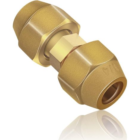 Air Conditioning Copper Pipe Extension 1/4 Copper Pipe Fitting Double Threaded Nut 3/8" For 6.5-6mm Copper Pipe (1/5)