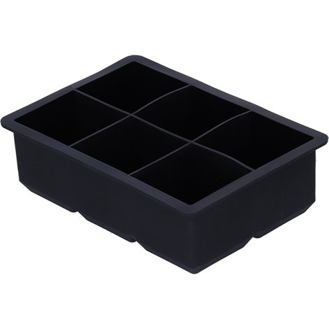 Bac à glaçons silicone 6 cases avec couvercle pour boissons, whisky et vin (1/5)