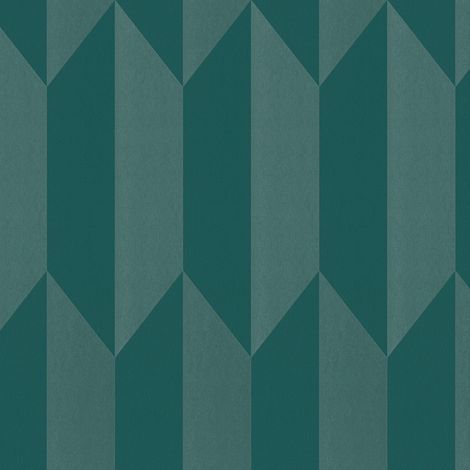 Exclusive luxury wallpaper wall Profhome 790867 hot embossed non-woven wallpaper textured with geometric shapes shimmering blue teal blue green 5,33 m2