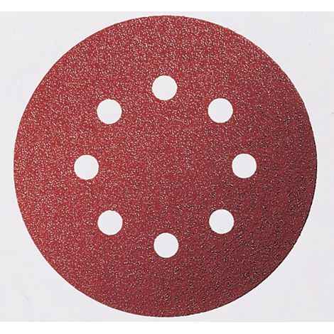 Bosch – Lot de 5 feuilles abrasives 125 mm – Grain 120 pour ponçage bois et peinture – Compatible ponceuses excentriques – Aspiration poussière optimisée (1/5)