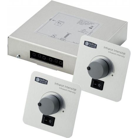 Infraworld Easy Control 2 - Sauna Infrarotsteuerung mit 2 Regler für 2 Infrarotstrahler (1/5)