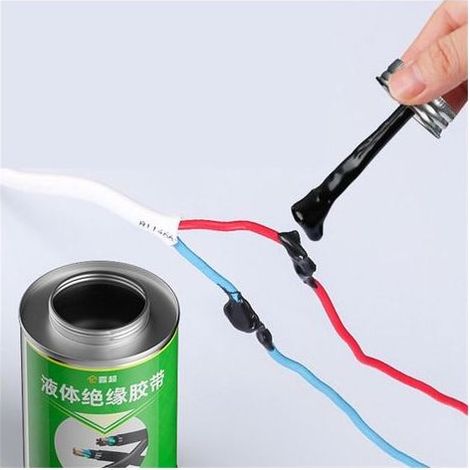 Liquid insulating tape for electrical cables, electrical adhesive, waterproof and high-temperature resistant, 260 ml (1/4)