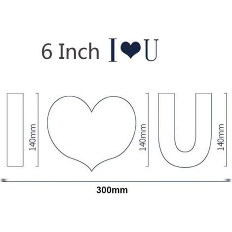 DIY cuisson forme de cœur Moule à Cake Gabarit de découpe pour anniversaire anniversaire de mariage 30x14cm I Heart U (1/4)