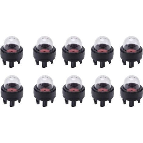 10 Pièces Ampoule Amorçage D'essence, Ampoule de Carburant Pompe, Bulle D'huile de Carburateur, pour Stihl/Weed Eater/McCulloch/Ryobi Echo (1/4)