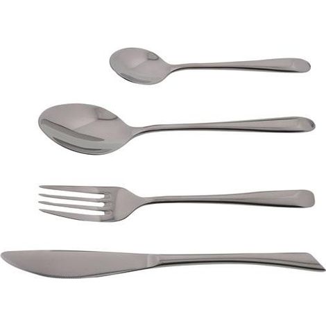 Jean-Dubost Elegante Besteckset 24 Teile grau Edelstahl