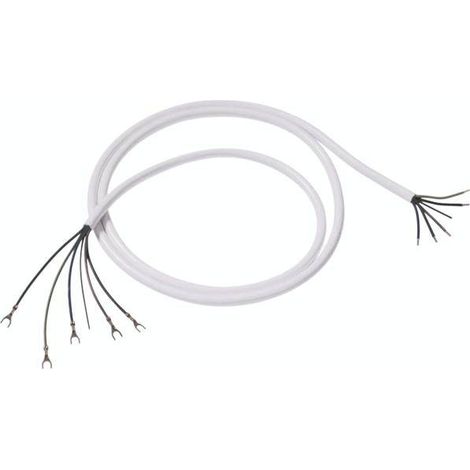 BACHMANN Câble de cuisinière H05VV-F 5G2,5mm² L:2,0m blanc AEH/GKS, 119.274