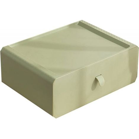 1 Boîte de rangement, tiroir compartimenté plastique, couvercle anti-poussière, 15 casiers, pour lingerie chaussettes bureau (1/5)