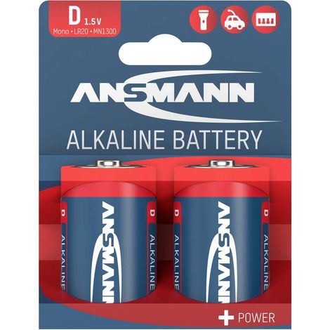 Ansmann LR20 Red-Line Batteria Torcia (D) Alcalina/manganese 1.5 V 2 pz. (1/5)