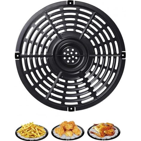 Grille de rechange pour friteuse à Air - Panier de rechange pour friteuse à Air - Tapis de cuisson réutilisable pour friteuse à air - Pour cuisiner, griller, rôtir (20 cm) (1/5)