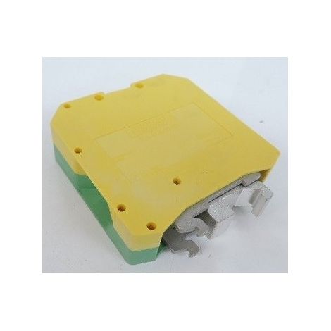 Bloc de jonction 1 étage 2 connexions vert/jaune pour conducteur de protection terre 50mm² USLKG 50 PHOENIX 0443049