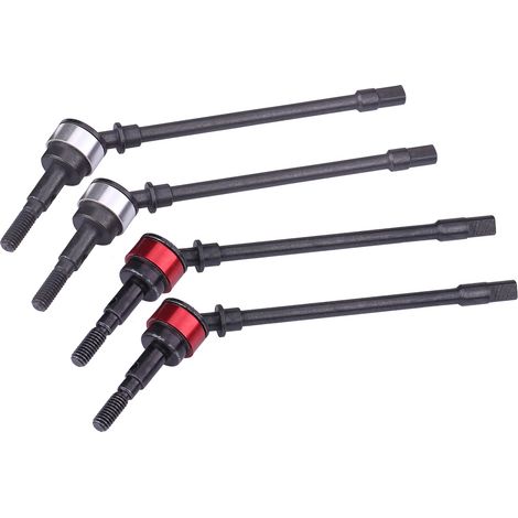 4 Pièces Essieu Avant en Acier Rigide pour Modèles Radiocommandés SCX10, Arbre de Transmission pour Véhicules RC (1/5)