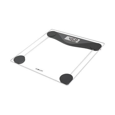 Muvipdigitale de Personenwaage - gehärtetes Glas - automatische Abschaltung - hochpräzise Sensoren - max. Gewicht 180kg