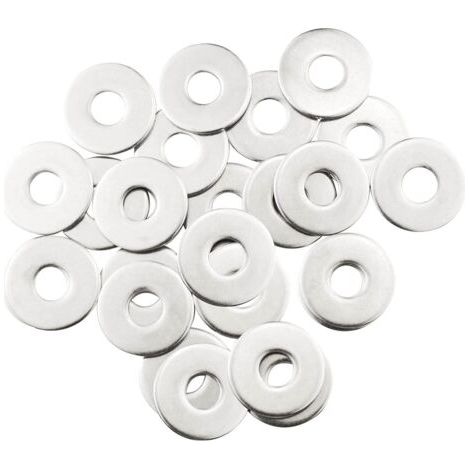 Rondelles métalliques M10, 20 rondelles en acier inoxydable, rondelles plates M10 x 30 mm, rondelles en acier inoxydable 304, rondelles penny pour vis et écrous (1/4)