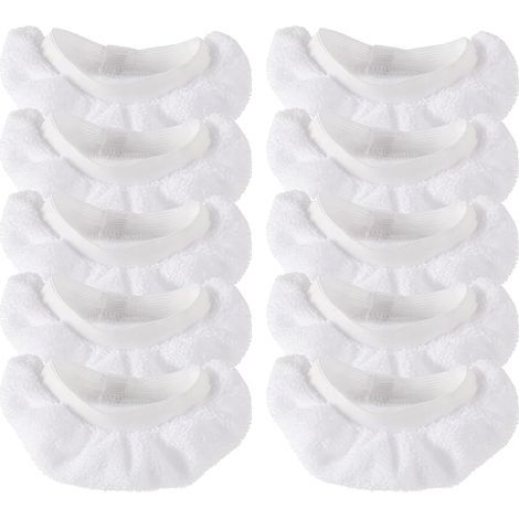 Tampons de vapeur pour nettoyeurs à vapeur à main compatible avec Wagner Spraytech Bissell STEAM Shot Counforday Purstam etc -Uniour réutilisable à vapeur lavable Accessoires de tissu à vapeur-10 piè (1/5)
