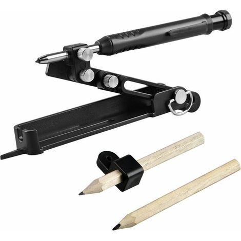 Jauge de contour multifonctionnelle pour le travail du bois précis portable Menuiserie domestique Bricolage Contour pratique Réglable Irrégulier Meubles Carrelage Outil (1/5)
