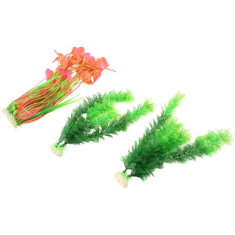 Plantes décoratives artificielles réalistes pour aquarium, ornement pour aquarium sous-marin (1/5)