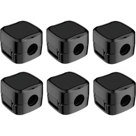 Clips de câbles magnétiques, gestion des câbles sous le bureau, supports de câbles autocollants pour bureau à domicile, noirs, 6 pièces. (1/5)