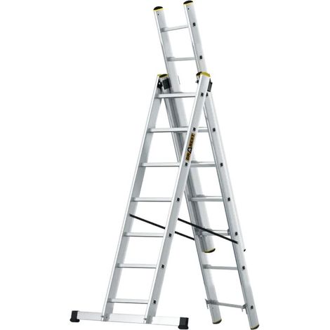 Drabest Aluminium-Anlegeleiter PRO, 150 kg, 7 Stufen (1/5)