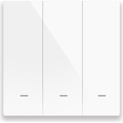 Interruptor inalámbrico inteligente ZigBee Wi-Fi 100-240V, con pulsador, control por voz/táctil/aplicación Smart Life, compatible con Google Home. (1/5)