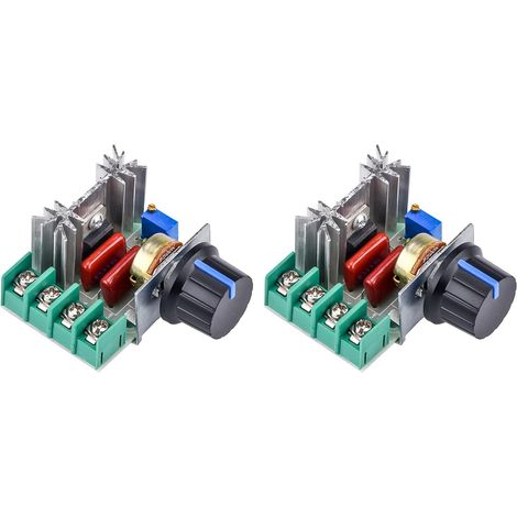 Motordrehzahlregler, Aideepen 220 V AC 2000 W 25 A Spannungsreglermodul, einstellbarer Motordrehzahlregler LED-Dimmer (1/5)