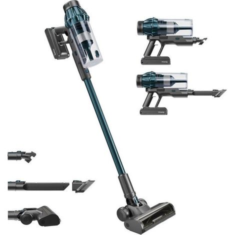 Aspirateur balai 2-en-1 sans fil - H.KoeNIG UPX32 - 30000 Pa - 50 min - 0,8 L - Bleu (1/3)