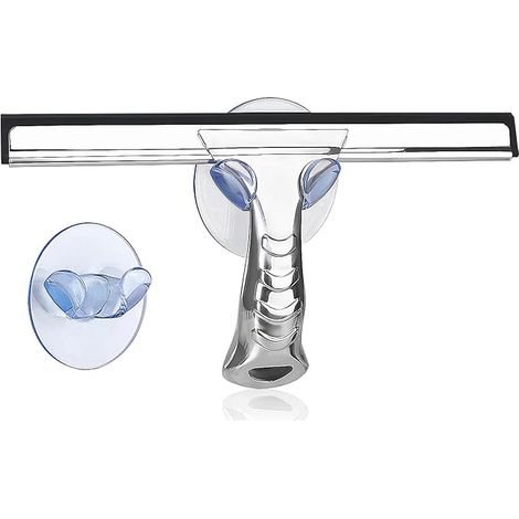 Acier Inoxydable Raclette de Douche pour Douche, en Antirouille avec Poignée Ergonomique Épaisse, 10 Pouces (1/5)