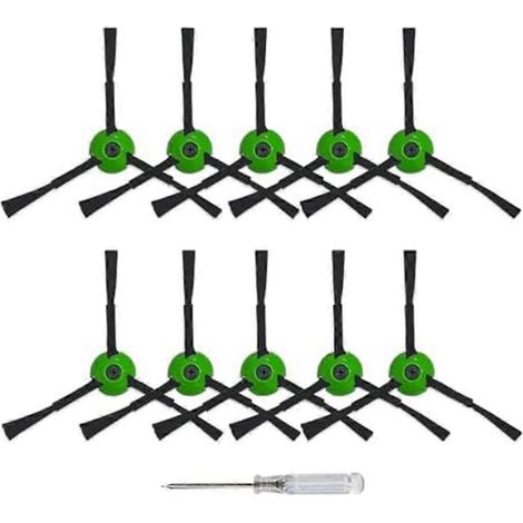 10 Pack de remplacement Side Brosses pour I & J E Series All Models – Edge Sweeping Brosses Accessoires (1/5)