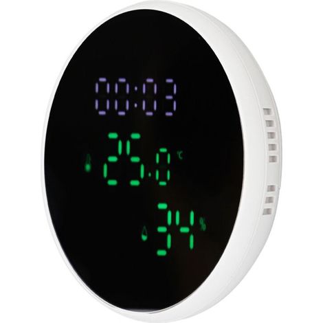 Thermomètre Hygromètre WiFi Précis avec Commande Vocale et Affichage LED pour Maison et Bureau (1/4)