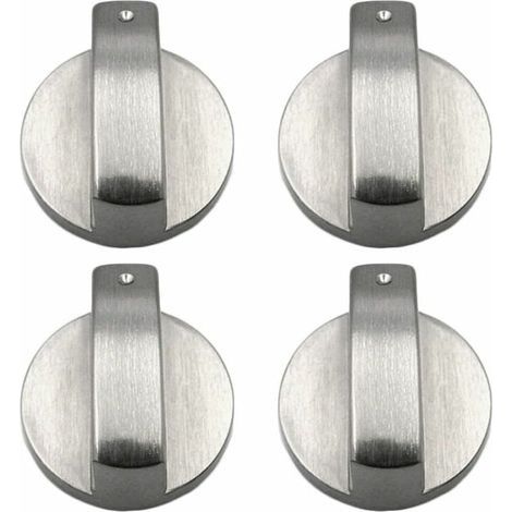 Lot de 4 boutons de cuisinière à gaz en alliage de zinc – Dimensions 6mm – Résistance à la friction – Design moderne pour cuisine (1/4)