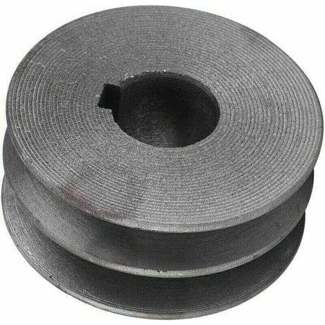 Poulie double gorge métal 72mm – Pour moteur de découpe d'acier – Fente de clé 8mm – Durable et stable pour usage professionnel (1/4)