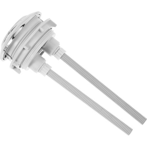 Bouton-poussoir Wc à Double Commande Argenté Abs pour Réservoir (1/5)