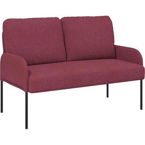 Maison Exclusive - Divani con cuscino 110cm Rosso Vino Legno compensato