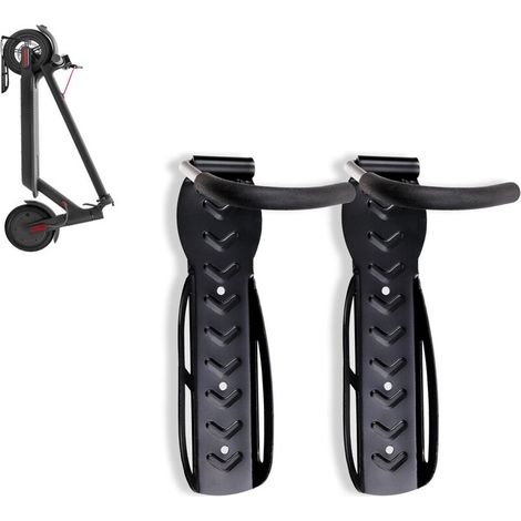 2 pcs. Support de vélo Support Mural Noir pour 4 vélos Supports muraux (1/5)